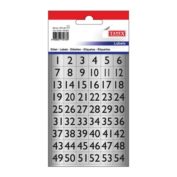 Tanex STC-401 2 li Metalize Rakam Etiketi