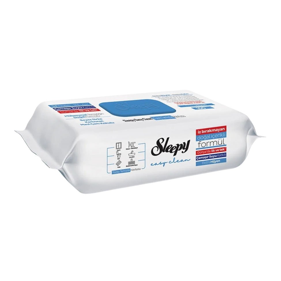 SLEEPY EASY CLEAN 100 LÜ ÇAMAŞIR SUYU KATKILI YÜZEY TEMİZLİK HAVLUSU