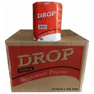 Drop 250 li 1 Koli=18 Paket Dispenser Peçete