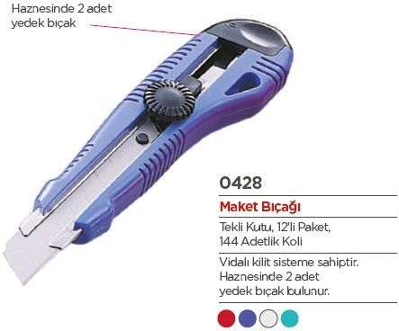 Sdi 0428 Sıkıştırmalı Geniş Maket Bıçağı