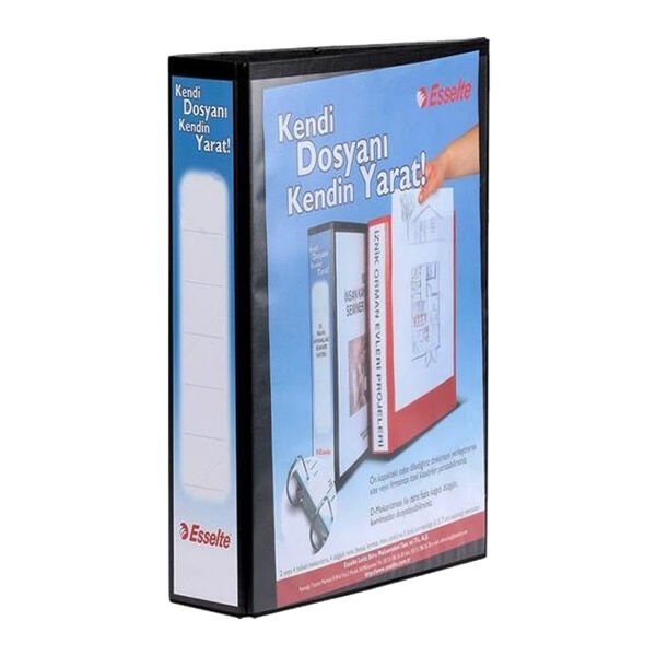 Esselte 46563411595 30 mm 4D Mekanizmalı Siyah Klasör