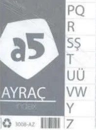 A5 3008 A-Z PP A4 SEPERATÖR
