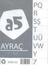 A5 3008 A-Z PP A4 Seperatör