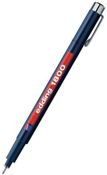 Edding E-1800 0,5 mm Siyah Teknik Çizim Kalemi