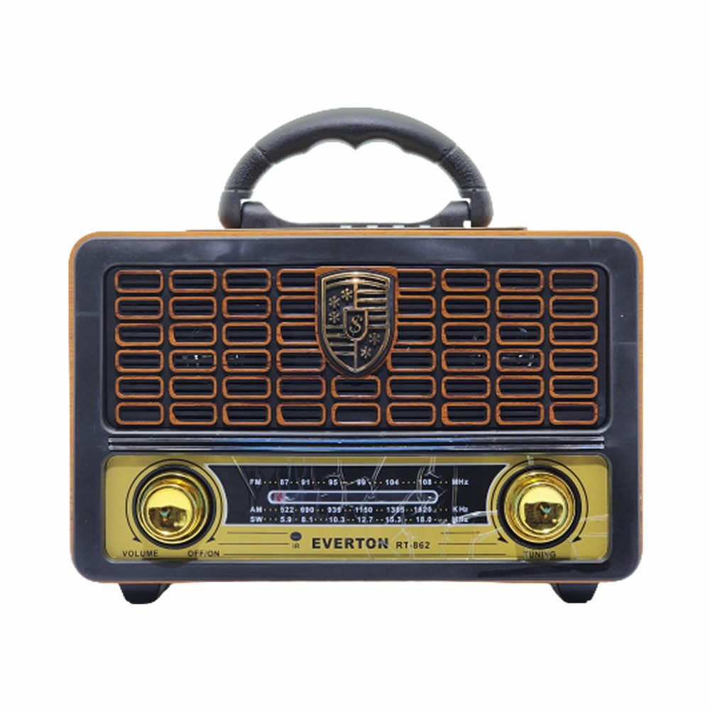 EVERTON RT-862 BLUETOOTH FM-USB-TF-AUX NOSTALJİK RADYO KUMANDALI