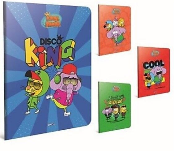 Gıpta Kral Şakir A4 60 Yaprak Kareli Tel Dikişli Karton Kapaklı Defter