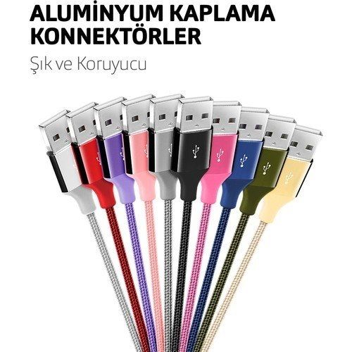 TTEC 2DK16K ALUMİCABLE KIRMIZI İPHONE ŞARJ KABLOSU
