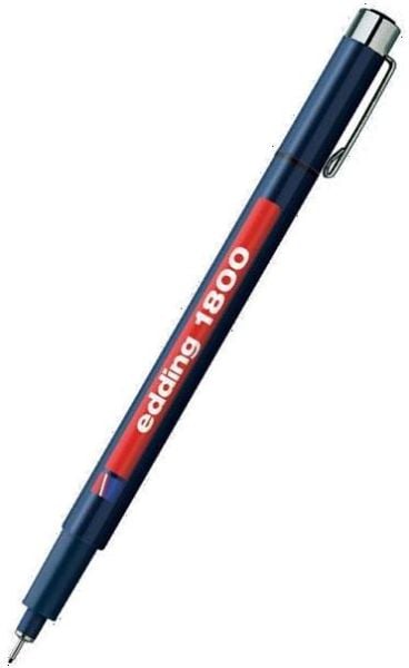 Edding E-1800 0,2 mm Siyah Teknik Çizim Kalemi