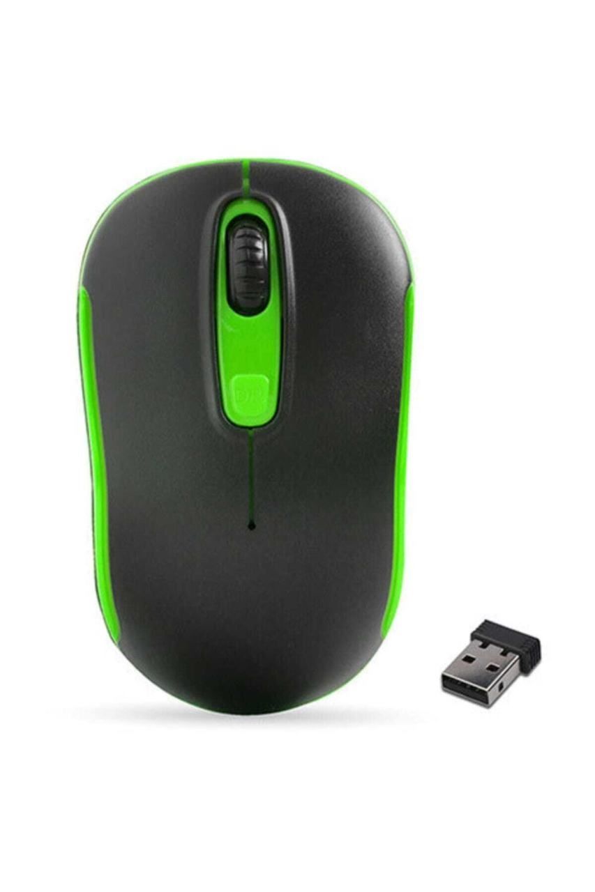 EVEREST SM-804 1600 DPİ SİYAH-YEŞİL USB KABLOSUZ MOUSE
