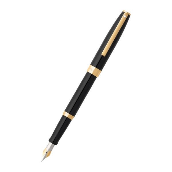 Sheaffer 9471-0 Sagaris Parlak Siyah Altın M Uç Dolma Kalem