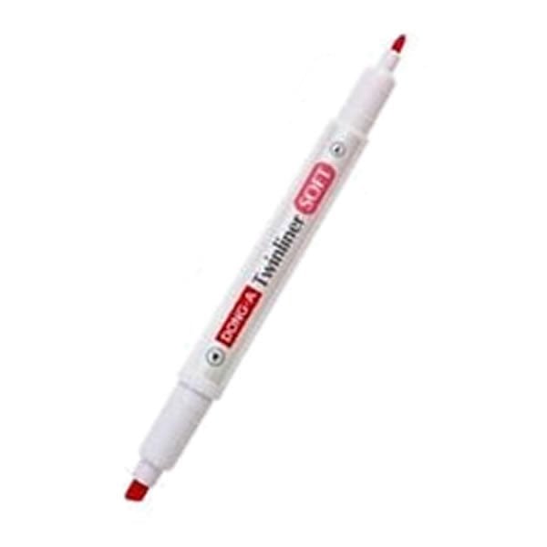 Dong-a 231613 No:13 Twinliner Kırmızı Soft Fosforlu Kalem
