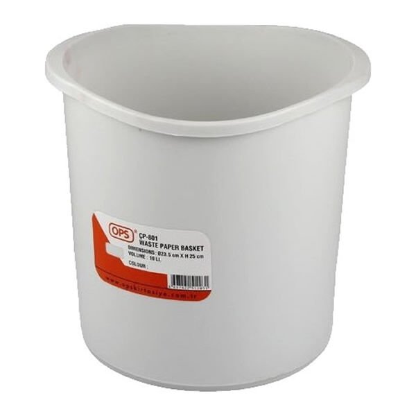 Ops 801G Gri Plastik Çöp Kovası