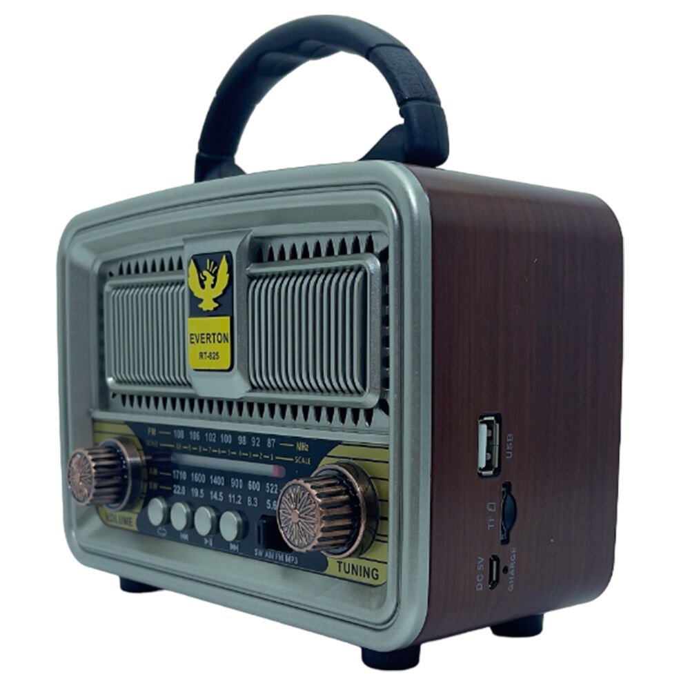 EVERTON RT-825 BLUETOOTH-USB-SD-FM GÜNEŞ ENERJİLİ NOSTALJİK RADYO