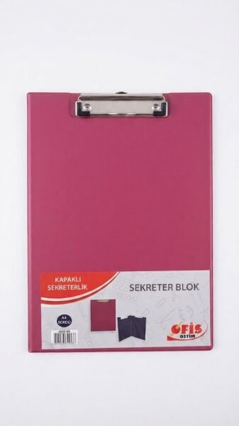 Ofis 803E-K A4 Eko Kapaklı Kırmızı Sekreterlik