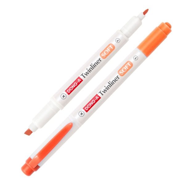 Dong-a 231610 No:10 Twinliner Turuncu Soft Fosforlu Kalem