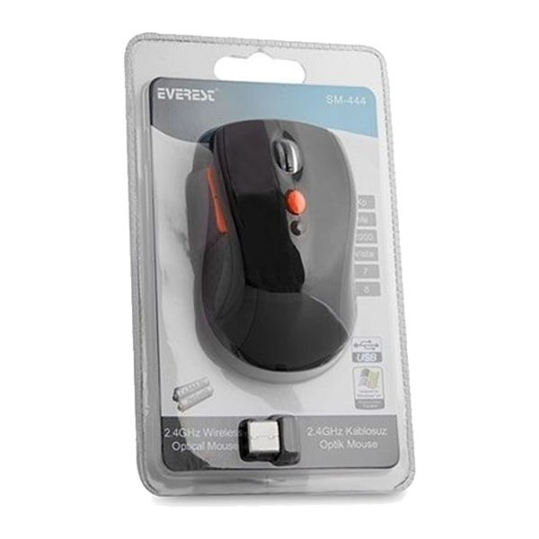 Everest Sm-444 Siyah Usb Kablosuz Mouse