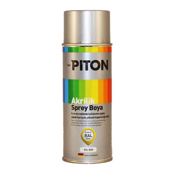 Piton 400 ml Gümüş Gri Akrilik Sprey Boya