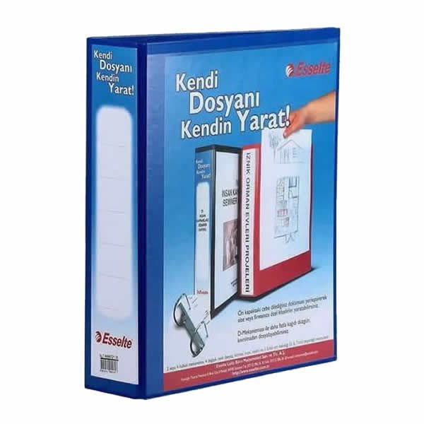 Esselte 46563411535 30 mm 4D Mekanizmalı Mavi Klasör