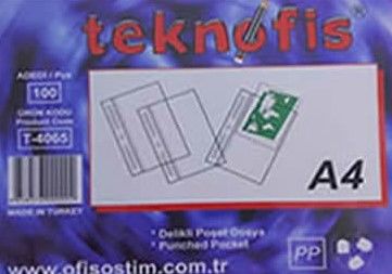 TEKNOFİS A4 XL 100 LÜ POŞET DOSYA