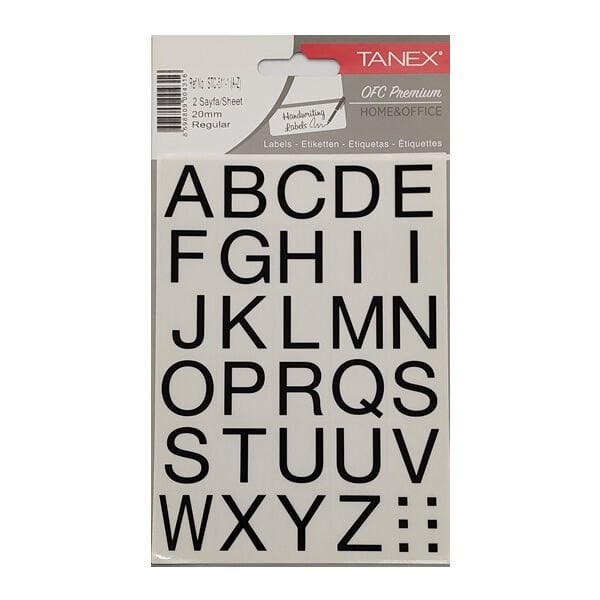 Tanex STC-511 20 mm 2 li Regular Harf Etiketi