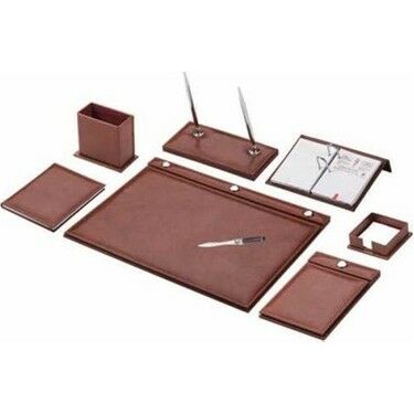 Gülpaş 259 9 Parça Düğmeli Kahve Sümen Takımı