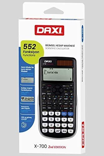Daxi X-700 Siyah 552 Fonksiyonlu Bilimsel Hesap Makinesi