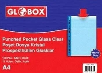 GLOBOX 6731 A4 25 Lİ CRİSTAL POŞET DOSYA
