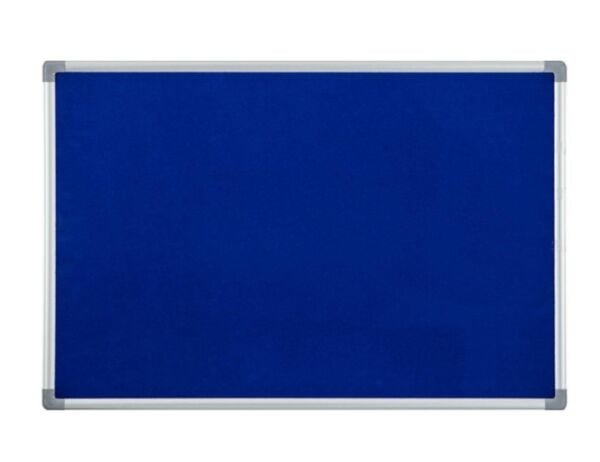 İnter INT-558-M 90x120 Alüminyum Çerçeve Duvara Monte Mavi Çuhalı Pano