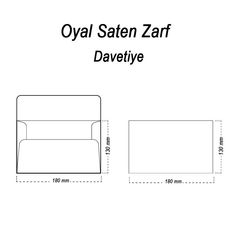 OYAL 13X18 160GR 50Lİ MAVİ SATEN ZARF