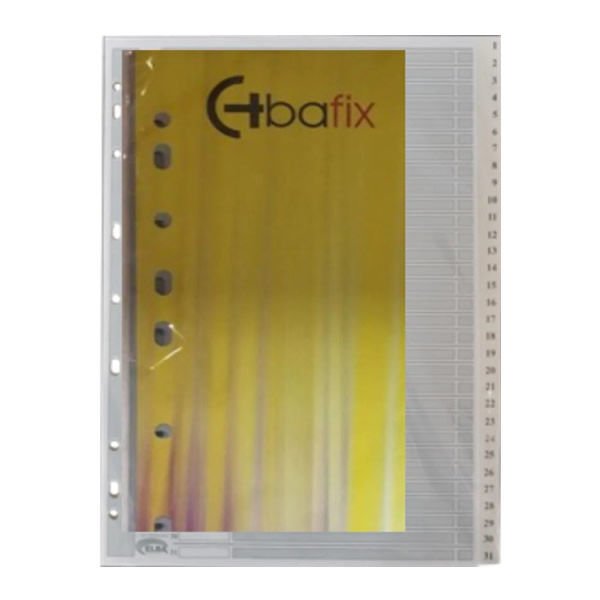 Bafıx 1-31 Rakamlı Plastik Ayraç