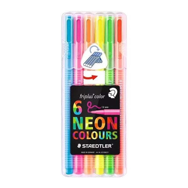 Staedtler 335 6 lı Triplus Üçgen Pastel Renk Keçeli Kalem