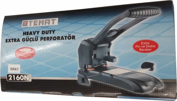 Temat 2160N Bej Extra Güçlü Perforatör Delgeç