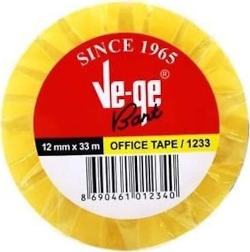 Vege 12X33 6 Lı Sarı Şerit Selefon Bant