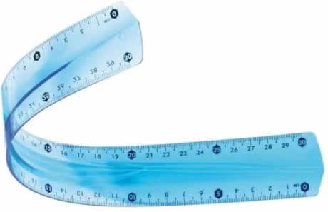 Ark 30 cm Akar Elastık Cetvel