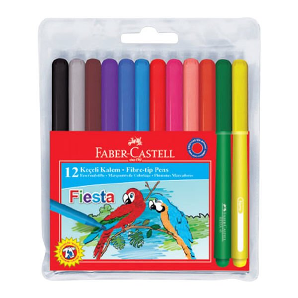 Faber-Castell 12 li Fiesta Keçeli Kalem