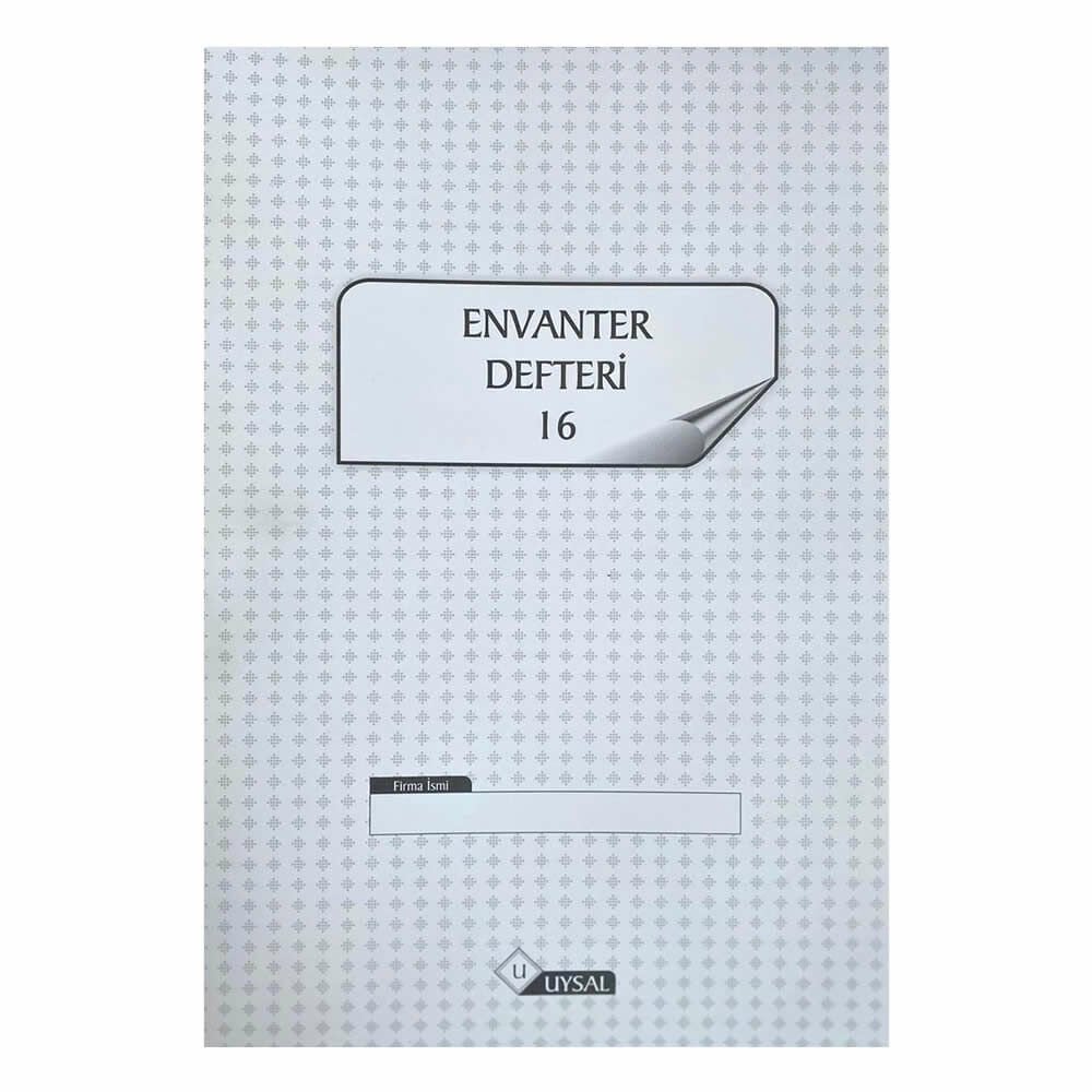 Uysal 20x28 16 Yaprak Numaralı Envanter Defteri