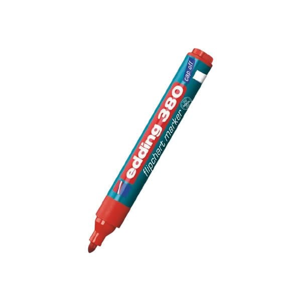 Edding E-380 Cap Off Kırmızı Flipchart Kalemi