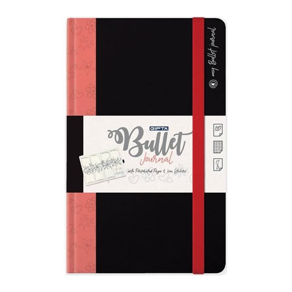 Gıpta 164-PSK Bullet Journal 13x21 İp Dikişli Sert Kapaklı Ajanda