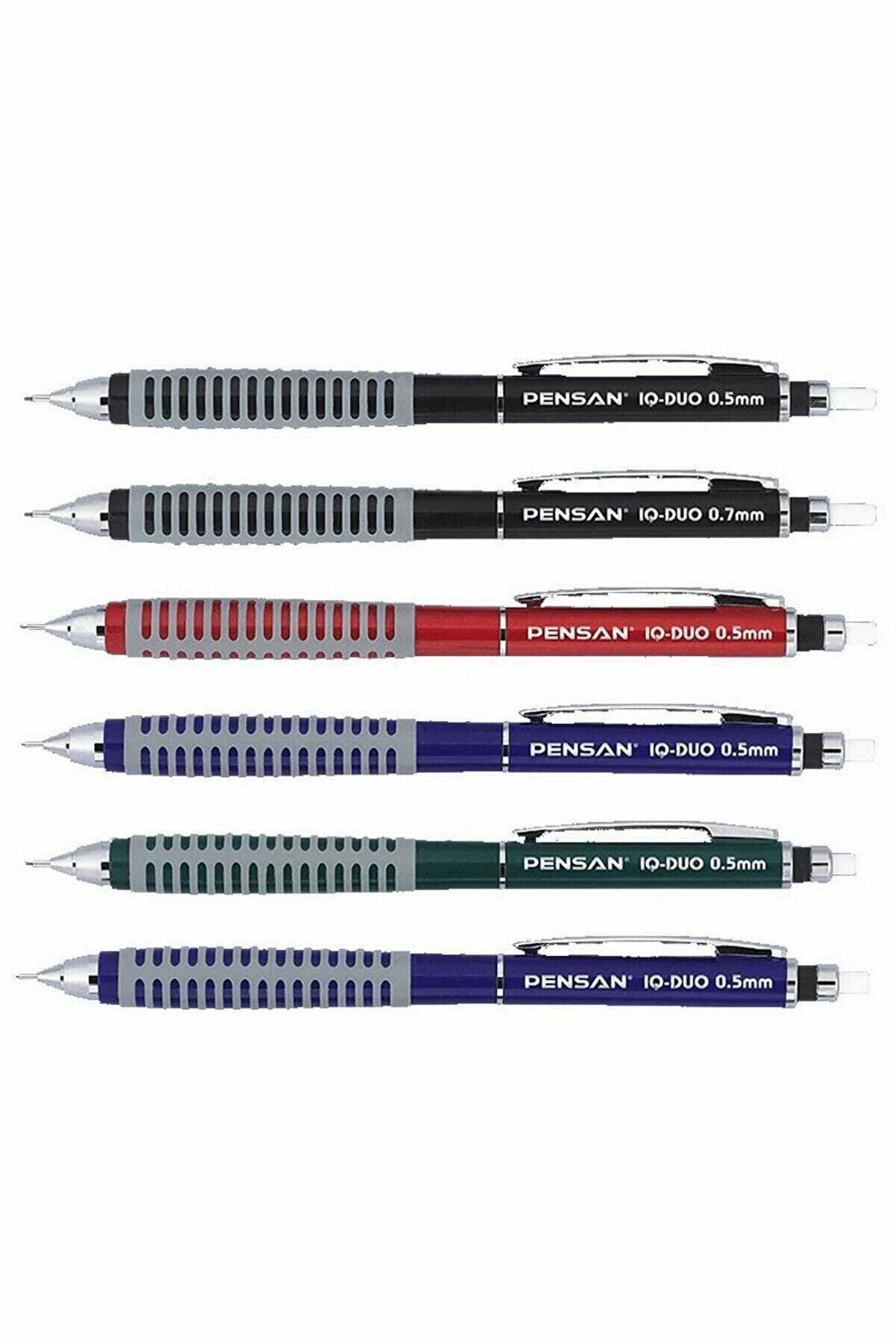 PENSAN IQ-DUO 0,7 MM SİLGİLİ KIRMIZI VERSATİL KALEM SETİ