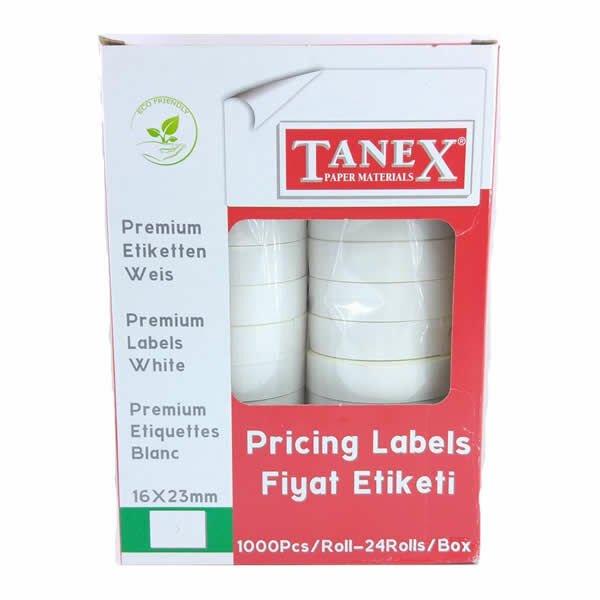 Tanex 6600 16x23 12 li Çift Haneli Etiket