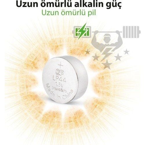 Gp GpA76-2C10 Lr44 10 lu Alkalin Pil