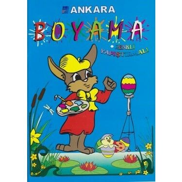 Ankara Stickerli Kalın Boyama Kitabı