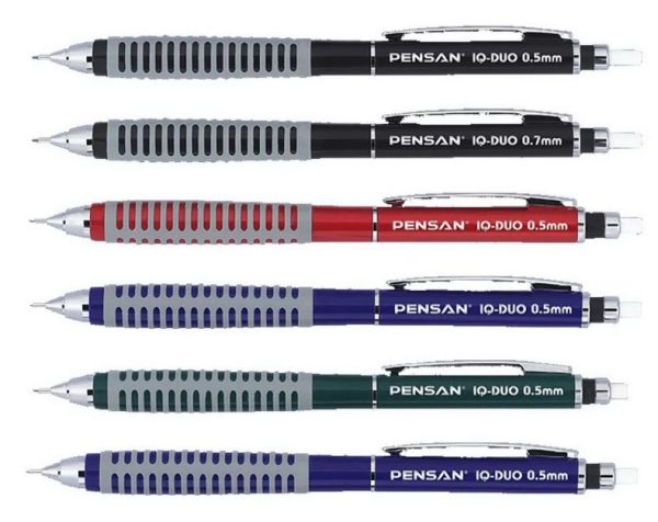 Pensan IQ-DUO 0,7 mm Silgili Mor Versatil Kalem Seti