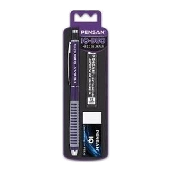 Pensan IQ-DUO 0,7 mm Silgili Mor Versatil Kalem Seti