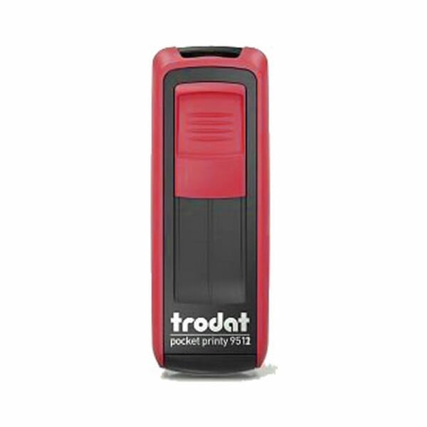 Trodat 9512 47x18 mm Kırmızı Gövde Cep Kaşesi Boş Kaşe
