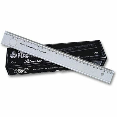 YILDIZLAR 30 CM MERCEKLİ PLASTİK CETVEL