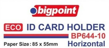 Bigpoint 644-10 Eco 85x55 100 lü Yatay Kart Poşeti
