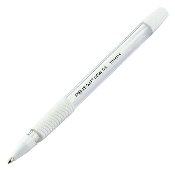 Pensan 1,0 mm Neon Beyaz Jel Tükenmez Kalem