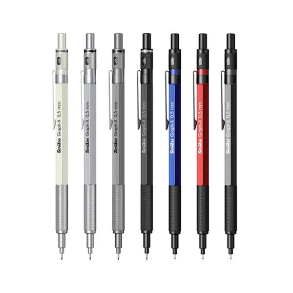 Scrikss Graph-X Metal 0,7 mm 3 lü Mat Siyah Versatil Kalem Set