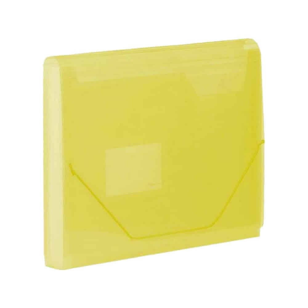 KRAF F4302 SARI 13 CEPLİ LASTİKLİ KÖRÜKLÜ DOSYA